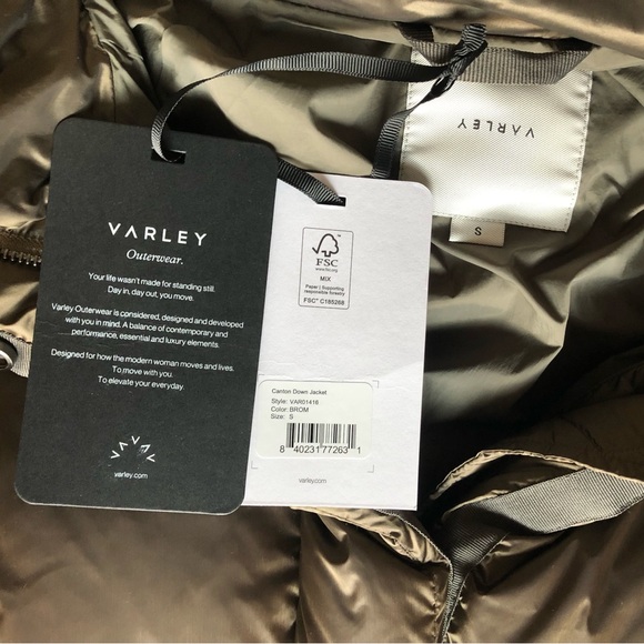 Varley Canton Down Jacket — brushed olive metallic - Picture 11 of 11